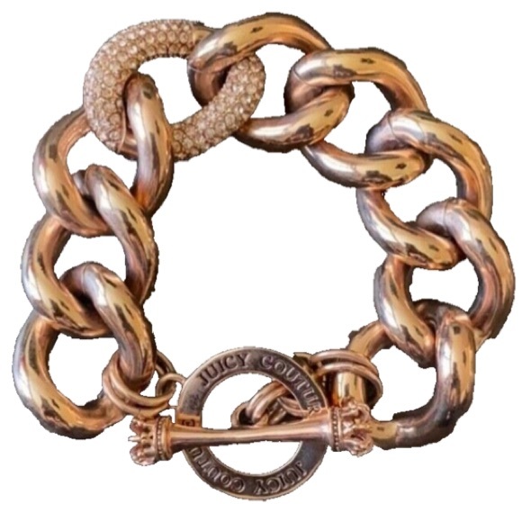 Juicy Couture Jewelry - Juicy Couture Copper tone Chunky Charm bracelet